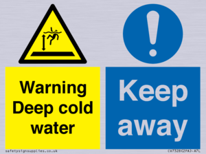 Warning Deep cold water Keep away